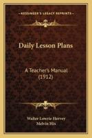 Daily Lesson Plans