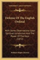Defense Of The English Ordinal