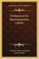 Democracy In Reconstruction (1919)