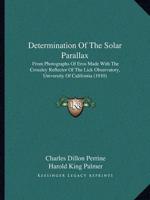 Determination Of The Solar Parallax