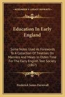 Education In Early England