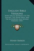 English Bible Versions