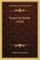 Essays On Books (1922)
