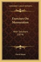 Exercises On Mensuration
