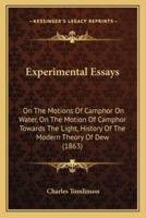 Experimental Essays