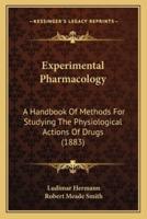 Experimental Pharmacology