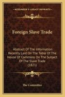 Foreign Slave Trade