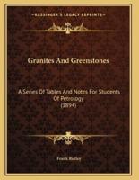 Granites And Greenstones