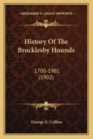 History Of The Brocklesby Hounds