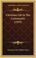 Christian Life in the Community (1919)