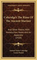 Coleridge's The Rime Of The Ancient Mariner