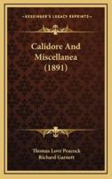 Calidore and Miscellanea (1891)
