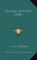 History Of Egypt (1890)