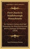First Church in Middleborough Massachusetts