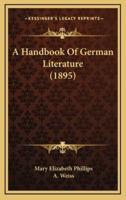 A Handbook of German Literature (1895)