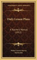 Daily Lesson Plans