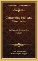 Concerning Paul and Fiammetta