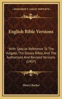 English Bible Versions