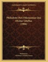 Philodemi Peri Oikonomias Qui Dicitur Libellus (1906)