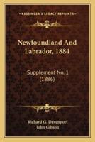 Newfoundland And Labrador, 1884