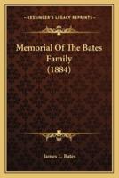 Memorial Of The Bates Family (1884)