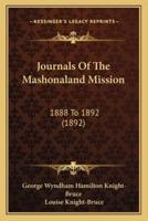 Journals Of The Mashonaland Mission