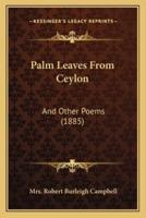 Palm Leaves From Ceylon