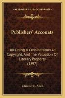 Publishers' Accounts