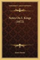 Notes On I. Kings (1872)