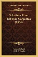 Selections from Rabelias' Gargantua (1904)