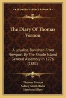 The Diary Of Thomas Vernon