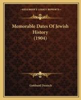 Memorable Dates Of Jewish History (1904)