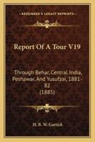 Report Of A Tour V19