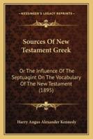 Sources Of New Testament Greek