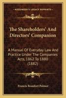 The Shareholders' And Directors' Companion