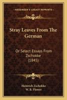 Stray Leaves From The German