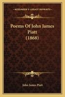 Poems Of John James Piatt (1868)