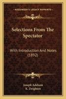 Selections From The Spectator