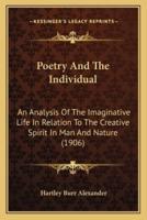 Poetry and the Individual