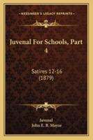 Juvenal For Schools, Part 4