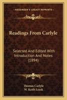Readings From Carlyle