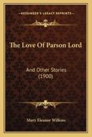 The Love Of Parson Lord