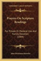Prayers On Scripture Readings