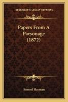 Papers From A Parsonage (1872)