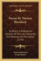 Poems By Thomas Blacklock