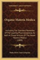 Organic Materia Medica