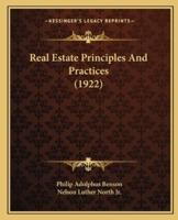 Real Estate Principles and Practices (1922)