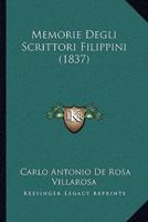 Memorie Degli Scrittori Filippini (1837)