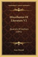 Miscellanies Of Literature V2