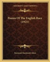 Poems of the English Race (1921)